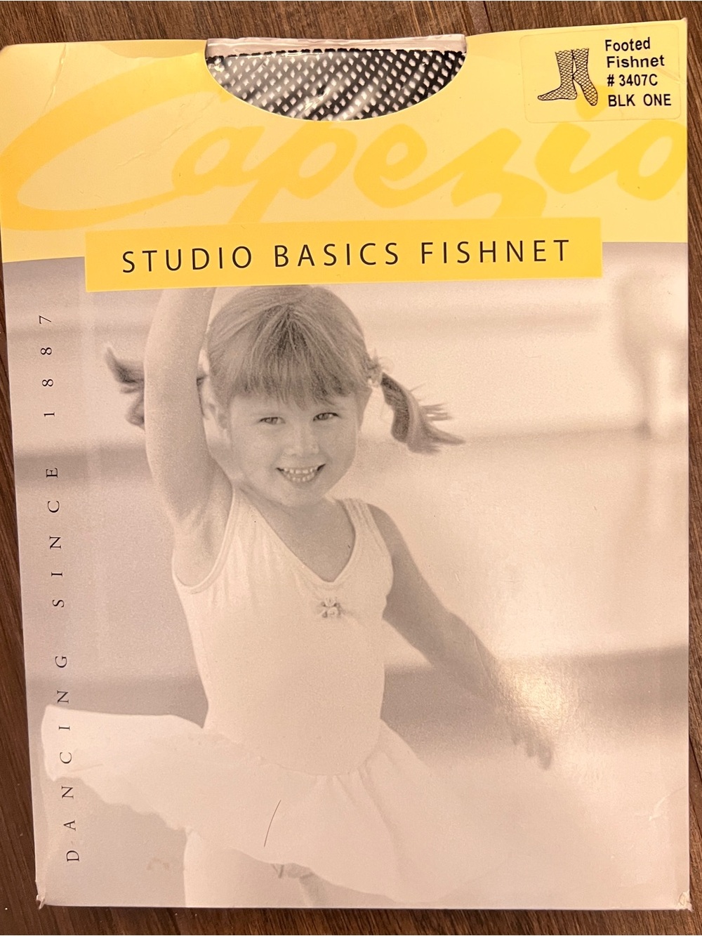 Capezio Kids Studio Basics Fishnet Footed Tights - Black
